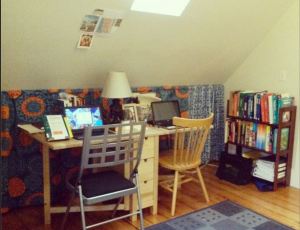 Where the writing happens. 